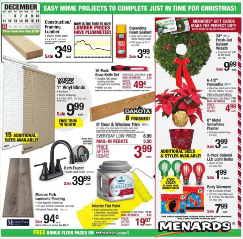 Menards catalogue in Janesville WI | Menards weekly ad | 12/9/2022 - 12/18/2022