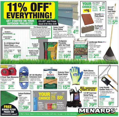 Menards catalogue in Chicago IL | Menards weekly ad | 3/17/2023 - 3/26/2023