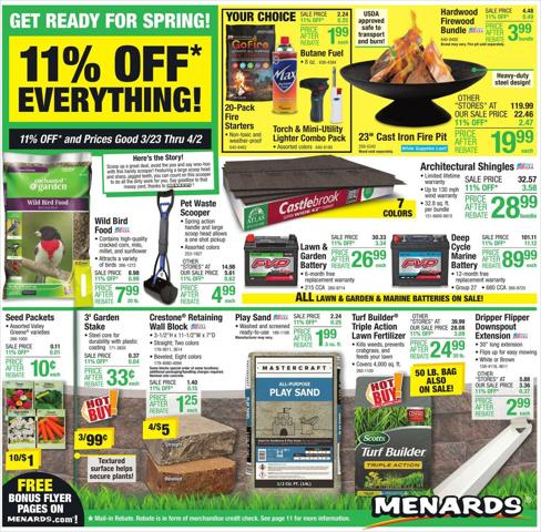 Menards catalogue in Lima OH | Menards weekly ad | 3/24/2023 - 4/2/2023