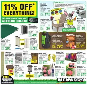 Offer on page 15 of the Menards weekly ad catalog of Menards