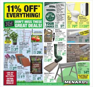 Offer on page 3 of the Great Deals! catalog of Menards