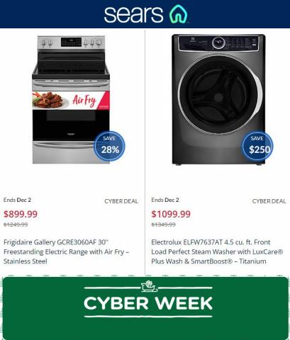 Sears catalogue in Hyattsville MD | Offers Sears Cyber Monday | 11/28/2022 - 12/3/2022