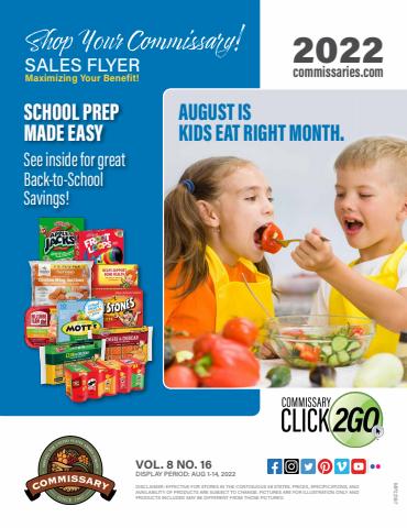 Commissary catalogue in Redding CA | Flyer Commissary | 8/1/2022 - 8/14/2022