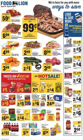Grocery & Drug offers in Monroe NC | Food Lion flyer in Food Lion | 8/10/2022 - 8/16/2022
