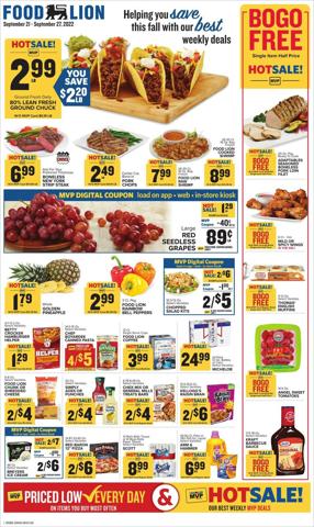 Food Lion catalogue in Rincon GA | Food Lion flyer | 9/21/2022 - 9/27/2022