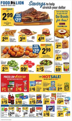 Grocery & Drug offers in Falls Church VA | Food Lion flyer in Food Lion | 9/28/2022 - 10/4/2022