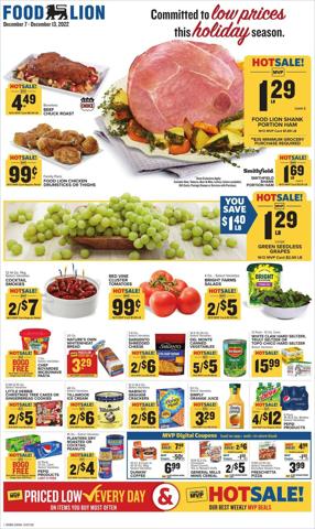 Grocery & Drug offers in Charlotte NC | Food Lion flyer in Food Lion | 12/7/2022 - 12/13/2022