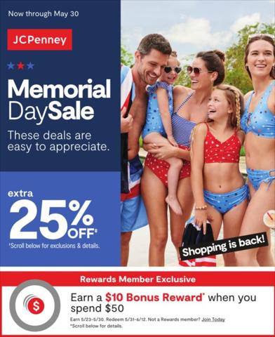 Department Stores offers in Columbia MO | JC Penney Weekly ad in JC Penney | 5/25/2022 - 5/30/2022