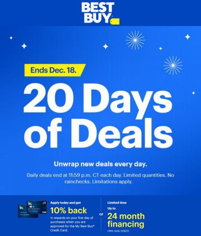 Best Buy catalogue | 20 days of deals | 11/29/2022 - 12/18/2022