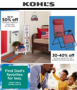 Father's day deals in the Kohl's catalog ( Expires tomorrow)