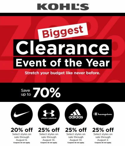 Department Stores offers in Overland Park KS | Kohl's - Offers in Kohl's | 8/2/2022 - 8/16/2022