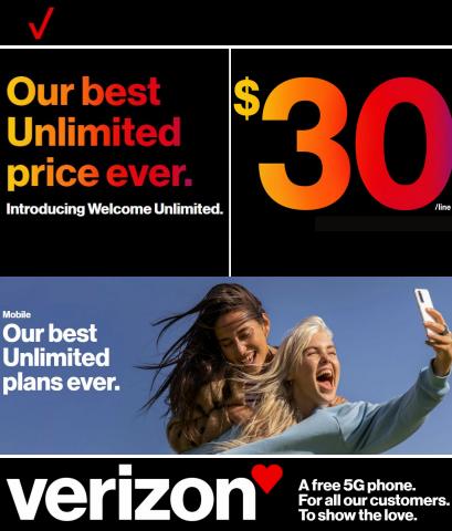 Electronics & Office Supplies offers | Verizon Wireless - Offers in Verizon Wireless | 8/9/2022 - 9/12/2022