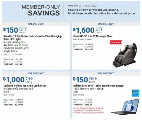 Costco catalogue in Fargo ND | Members Only - Savings | 7/5/2022 - 7/24/2022