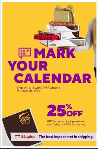 Offer on page 15 of the Staples Weekly ad catalog of Staples