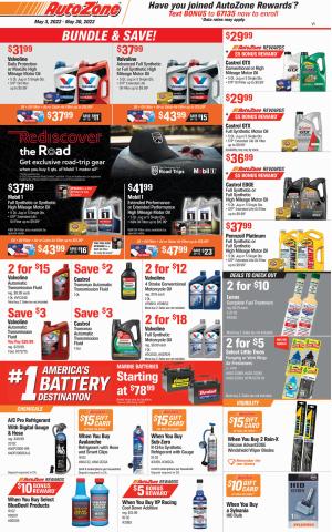 AutoZone catalogue | Monthly Ad | 5/3/2022 - 5/30/2022