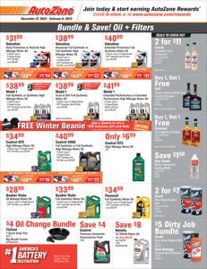 Automotive offers in Chicago IL | Weekly Ad AutoZone in AutoZone | 12/27/2022 - 2/6/2023