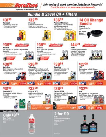 AutoZone catalogue in Avon OH | Weekly Ad AutoZone | 9/19/2023 - 10/16/2023