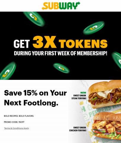 Restaurants offers in Daly City CA | Subway - Offers in Subway | 7/4/2022 - 8/31/2022