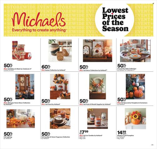 Michaels catalogue in Menifee CA | Weekly Add Michaels | 9/15/2023 - 9/24/2023