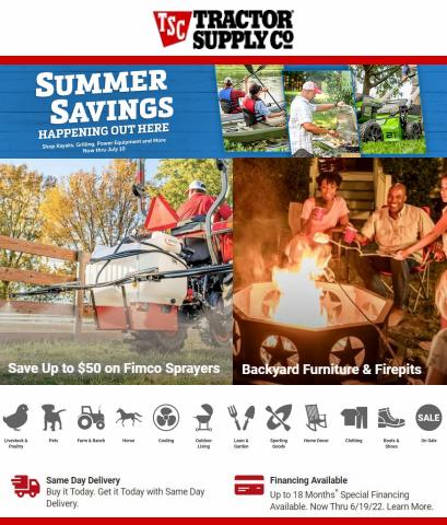 Tools & Hardware offers in Sterling VA | Summer Savings in Tractor Supply Company | 7/6/2022 - 7/10/2022