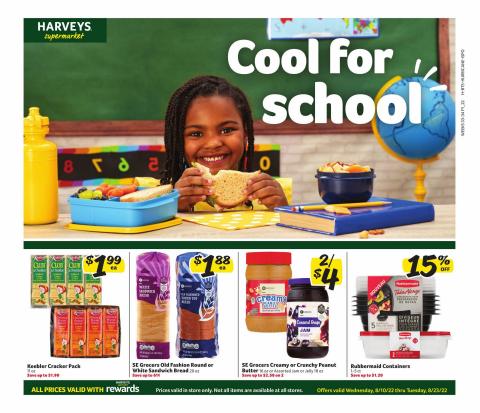 Grocery & Drug offers in Plant City FL | In-Store Flyer in Harveys Supermarkets | 8/10/2022 - 8/23/2022
