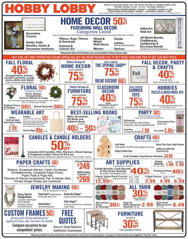 Hobby Lobby catalogue in Silver Spring MD | Hobby Lobby Weekly ad | 8/7/2022 - 8/13/2022