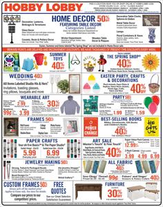 Home & Furniture offers in Monterey Park CA | Hobby Lobby Weekly ad in Hobby Lobby | 3/26/2023 - 4/1/2023