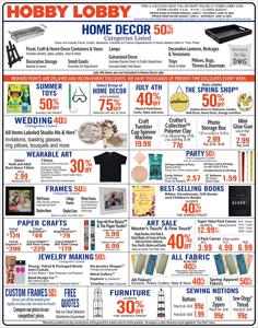 Home & Furniture offers in La Mirada CA | Hobby Lobby Weekly ad in Hobby Lobby | 6/5/2023 - 6/10/2023