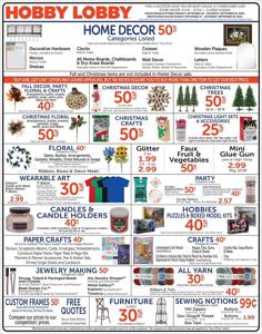Home & Furniture offers in Muncie IN | Hobby Lobby Weekly ad in Hobby Lobby | 9/17/2023 - 9/23/2023