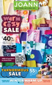 Offer on page 14 of the Weekly Ad 1/12 catalog of Jo-Ann