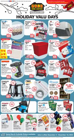 Tools & Hardware offers in Buffalo NY | This Week's Ad in Valu Home Centers | 12/4/2022 - 12/10/2022
