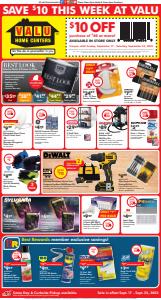 Tools & Hardware offers in Cheektowaga NY | This Week's Ad in Valu Home Centers | 9/17/2023 - 9/23/2023