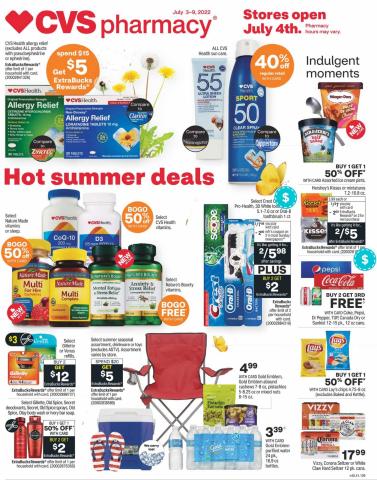 Grocery & Drug offers in Zionsville IN | Weekly Ad in CVS Health | 7/3/2022 - 7/9/2022