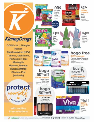 Kinney Drugs catalogue | Kinney Drugs Weekly Ad | 3/19/2023 - 3/25/2023