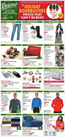 Department Stores offers in Reading PA | Boscov's flyer in Boscov's | 12/1/2022 - 12/7/2022