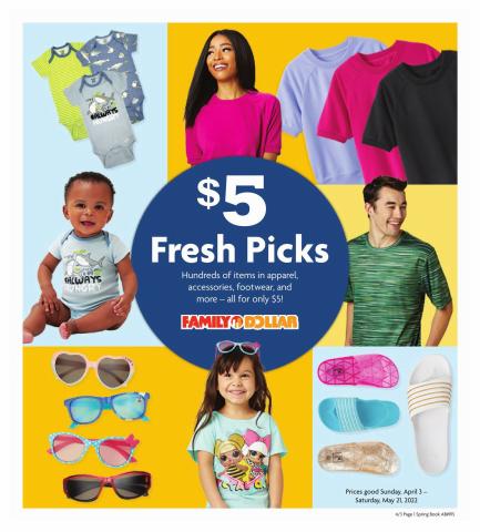 Discount Stores offers in Frisco TX | Digital Book in Family Dollar | 4/3/2022 - 5/21/2022