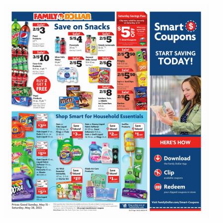 Discount Stores offers in Springfield MO | Current Ad in Family Dollar | 5/15/2022 - 5/28/2022