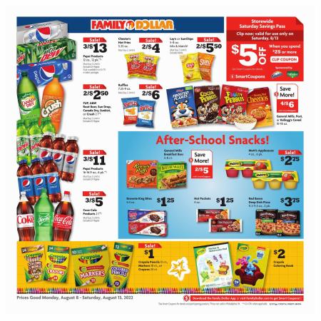 Discount Stores offers in Centreville VA | Current Ad in Family Dollar | 8/8/2022 - 8/13/2022