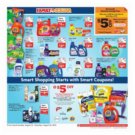 Discount Stores offers in Gaithersburg MD | Current Ad in Family Dollar | 8/14/2022 - 8/20/2022