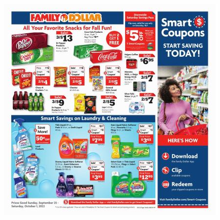 Discount Stores offers in Saint Louis MO | Current Ad in Family Dollar | 9/25/2022 - 10/1/2022