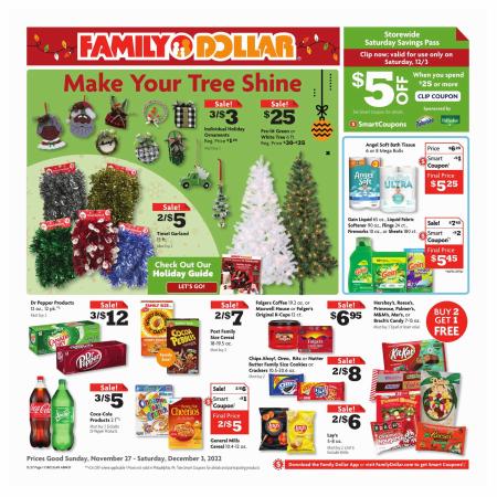 Offer on page 14 of the Current Ad catalog of Family Dollar