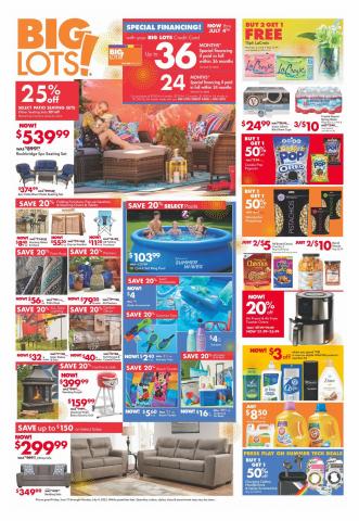 Discount Stores offers in Dayton OH | Weekly Ad in Big Lots | 6/25/2022 - 7/4/2022