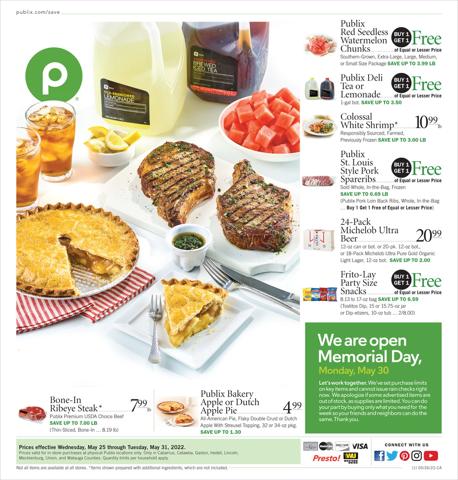 Publix catalogue in Charlotte NC | Publix Weekly Ad | 5/25/2022 - 5/31/2022