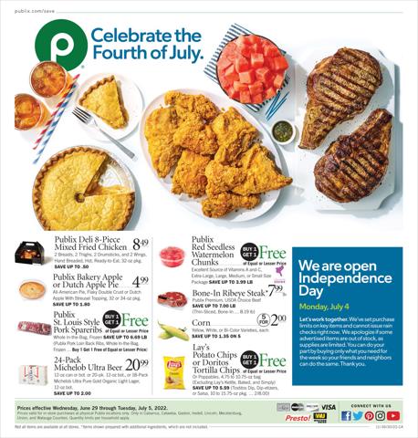 Publix catalogue in Charlotte NC | Publix Weekly Ad | 6/29/2022 - 7/5/2022