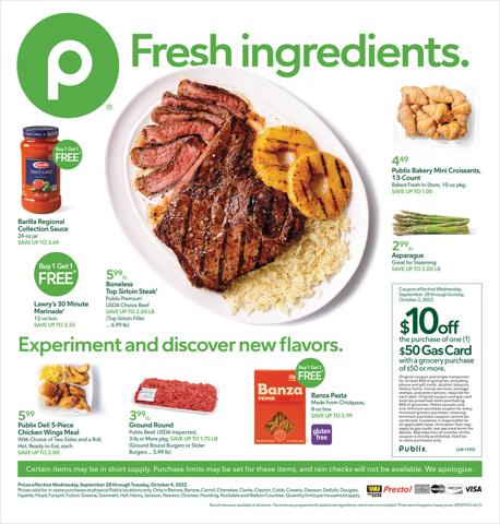 Grocery & Drug offers in Duluth GA | Publix Weekly Ad in Publix | 9/28/2022 - 10/4/2022