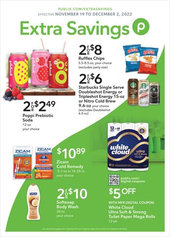 Publix catalogue in Tallahassee FL | Publix Extra Savings | 11/19/2022 - 12/2/2022