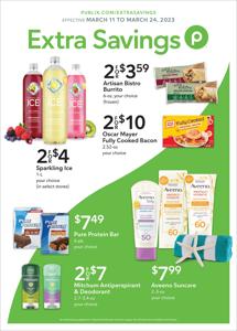 Grocery & Drug offers in Snellville GA | Publix Extra Savings in Publix | 3/11/2023 - 3/24/2023