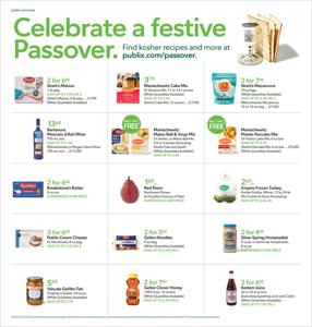 Grocery & Drug offers in Snellville GA | Publix Passover in Publix | 3/22/2023 - 3/28/2023