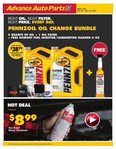 Automotive offers in Chicago Heights IL | May/June Needs in Advance Auto Parts | 5/26/2022 - 6/22/2022