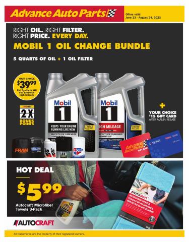 Automotive offers in Spring Hill FL | June/August Needs in Advance Auto Parts | 6/23/2022 - 8/24/2022